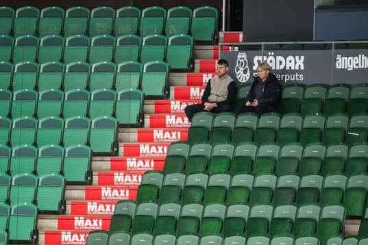 Rögles klubbdirektör Alen Bibic och assisterande