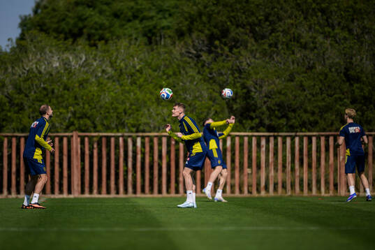 Gustav Lundgren and Eric Smith of the Swedish national