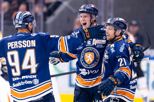 Växjös Joel Persson, Dennis Rasmussen och Brian Cooper