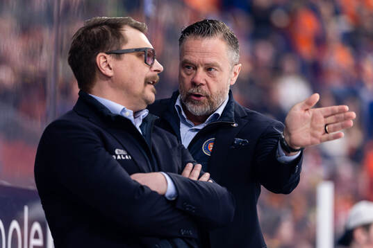 Växjös tränare Björn Hellkvist och assisterande