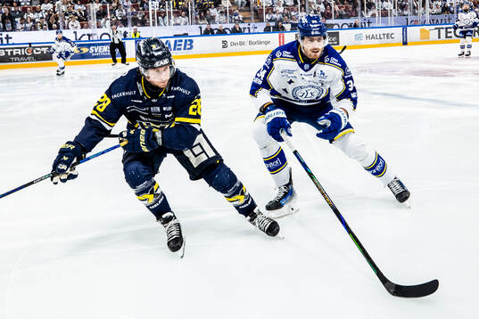 HV71s Justin Glenn Kloos och Leksands Peter Cehlarik