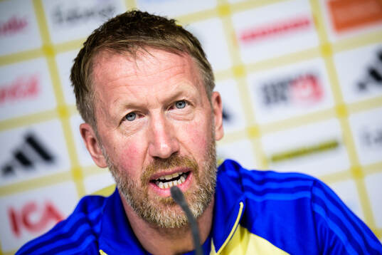 Bla gjennom flere bilder av Football, FIFA World Cup Qualifier, Sweden, Press Conference 