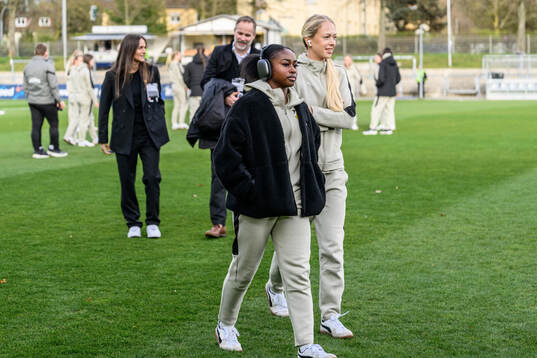Monica Jusu Bah and Lisa Löwing of Häcken