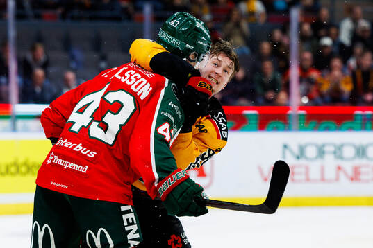 Frölundas Tom Nilsson och Luleås Pontus Andreasson