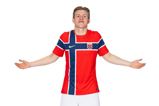 Jens Petter Hauge of the Norwegian national football team