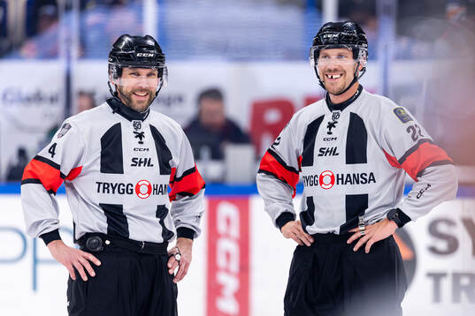 Domare Marcus Linde och domare Andreas Harnebring