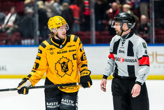 Skellefteås Jonathan Pudas och Domare Marcus Linde