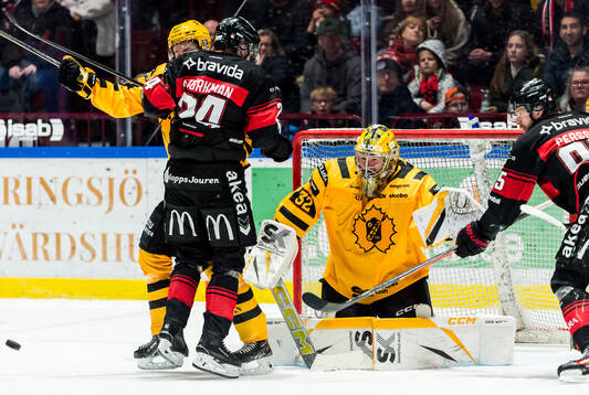 Malmö Redhawks Filip Björkman och Carl Persson och