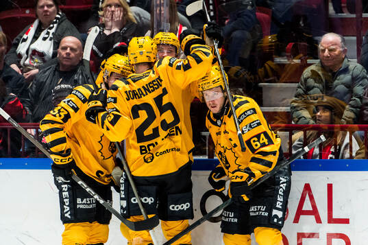 Skellefteås Jonathan Pudas jublar