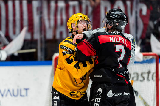 Skellefteås Jonathan Davidsson och Malmö Redhawks Topi