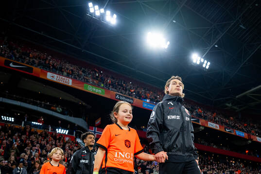 Patrick Berg of Norway enters the pitch