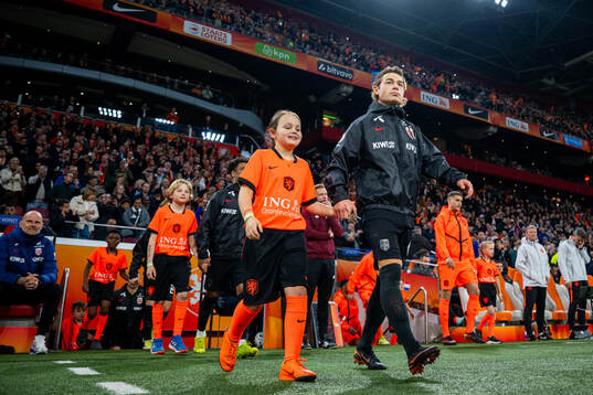 Patrick Berg of Norway enters the pitch