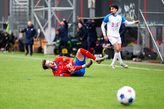 Helsingborgs Alexander Johansson och IK Oddevolds Mattias
