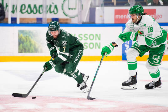 Färjestads Axel Bergkvist Rögles Dennis Everberg