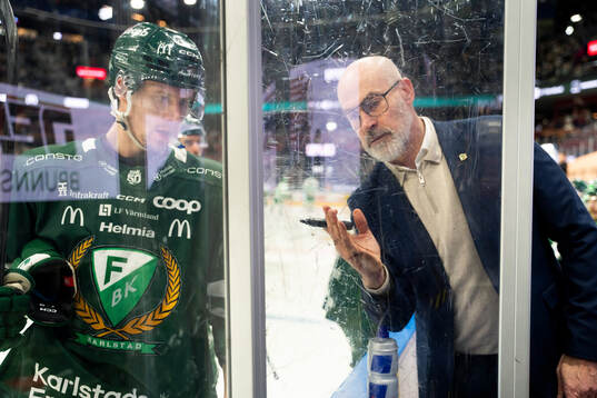 Färjestads Adam Ollas Mattsson och Christer Olsson