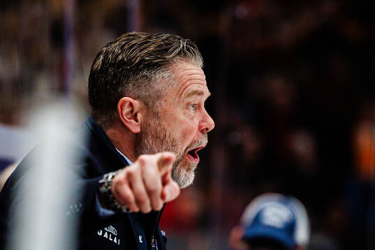 Växjös assisterande tränare Fredrik Hellgren reagerar