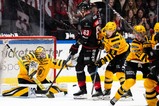 Skellefteås målvakt Strauss Mann och Malmö Redhawks