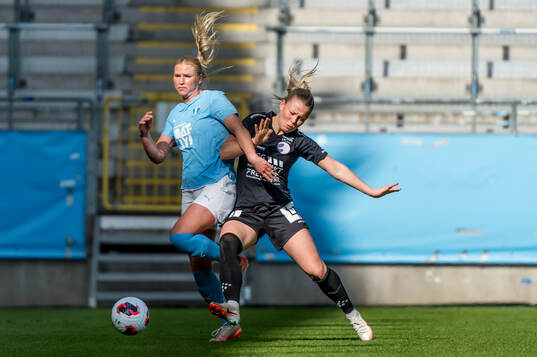 Malmö FFs Ellen Löfqvist och IK Uppsalas Älvali