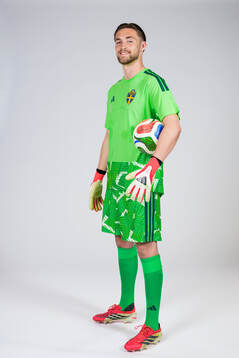 Goalkeeper Noel Törnqvist of the Swedish national football