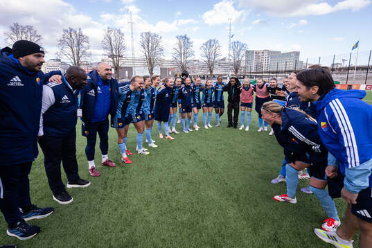 Djurgårdens spelare jublar