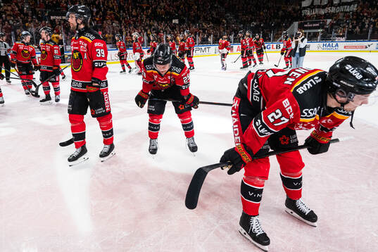 Luleås Pontus Själin, Erik Gustafsson och Oskari Laaksonen