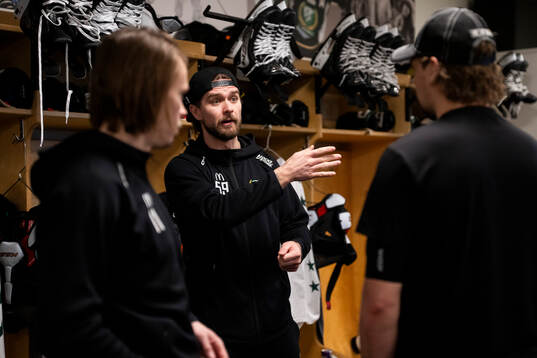Färjestads Linus Johansson, Joakim Nygård och David