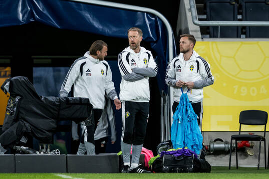 Head coach Graham Potter and assistant coach Sebastian