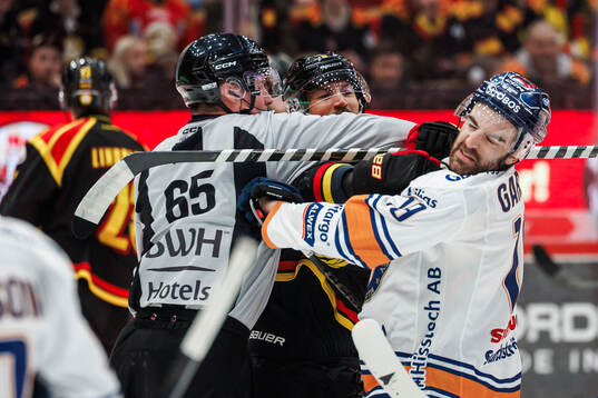 Linjedomare Rasmus Strömberg, Brynäs Anton Rödin och