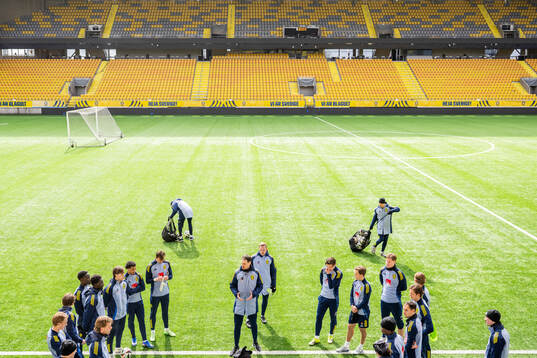 Head coach Daniel Bäckström of the Swedish under-21