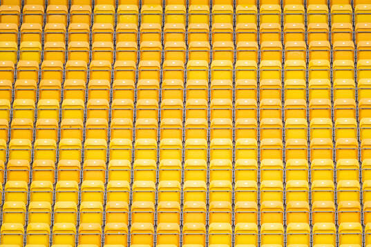 Seats in the stands at Borås Arena