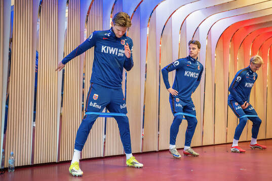 David Møller Wolfe and Felix Horn Myhre of the Norwegian