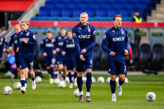 Erling Braut Haaland and Sander Berge of Norway