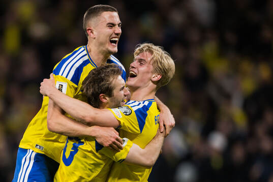 Gustaf Lagerbielke, Benjamin Nygren and Lucas Bergvall of