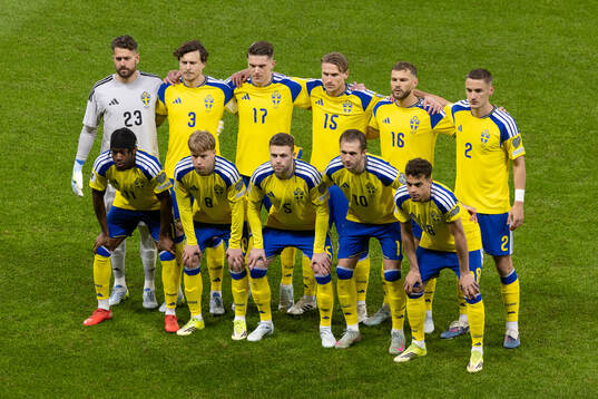 The starting eleven of Sweden