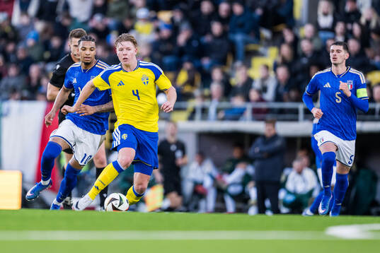 Cher Ndour of Italy and Nils Zätterström of Sweden