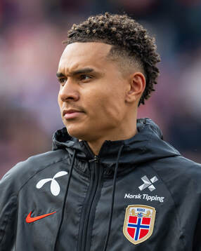 Antonio Nusa of Norway line up