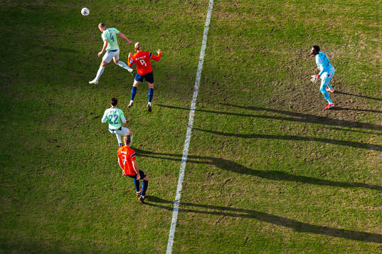 Fabian Rieder, Nico Elvedi and goalkeeper Yvon Mvogo of