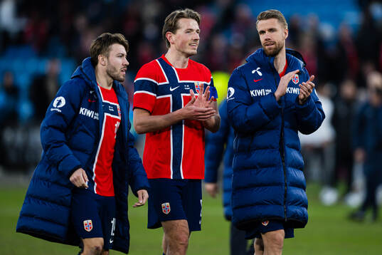 Fredrik André Bjørkan, Sander Berge and Kristoffer Ajer