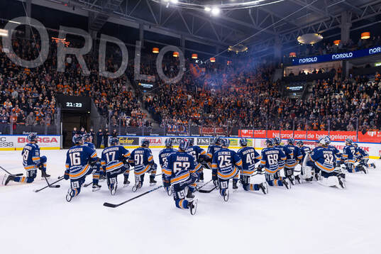 Växjös spelare jublar