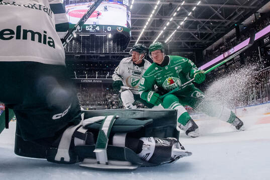 Rögles Anton Bengtsson och Färjestads Adam Ollas Mattsson