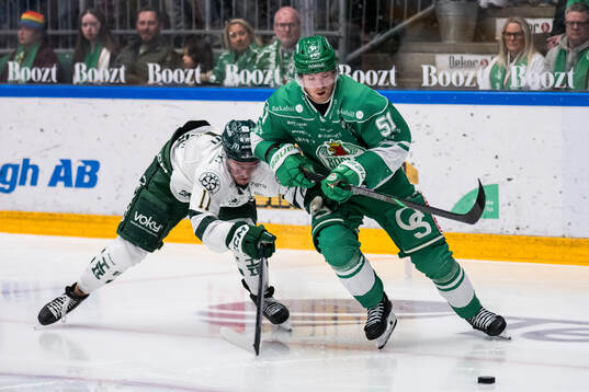 Färjestads Joakim Nygård och Rögles Calle Själin