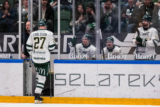 Färjestads Gabriel Carlsson, Christoffer Jansson, Lucas