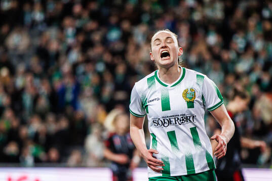 Vilde Hasund of Hammarby reacts