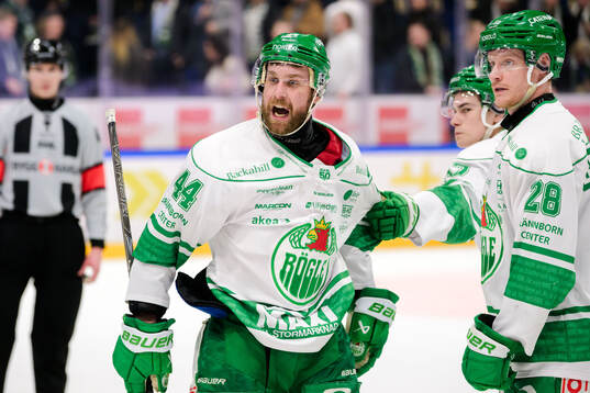 Rögles Calvin De Haan och Anton Bengtsson reagerar