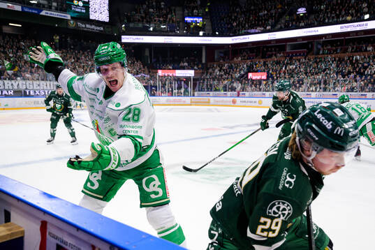 Rögles Anton Bengtsson och Färjestads Oskar Steen
