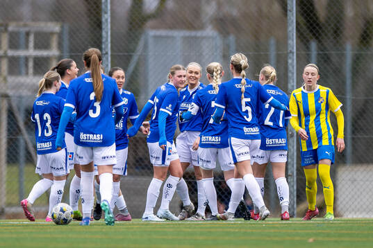 Halmstads spelare jublar