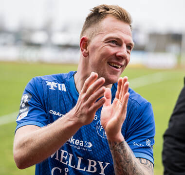 Trelleborgs Jesper Modig jublar