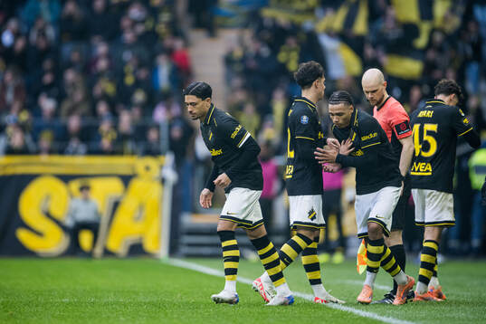 AIKs Charlie Pavey, Taha Ayari, Lukas Bergquist och Kevin