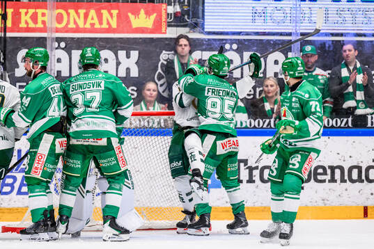 Färjestads Joakim Nygård och Rögles Mark Friedman