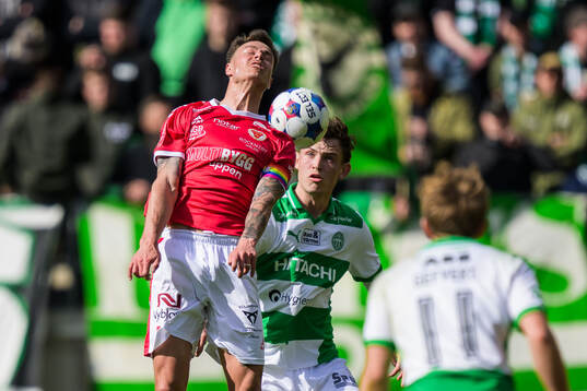 Kalmars Melker Hallberg och Västerås Mikkel Ladefoged